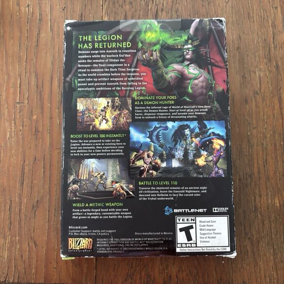 World of Warcraft: Legion (Windows/Mac, 2016) New Sealed Box - Picture 2 of 4